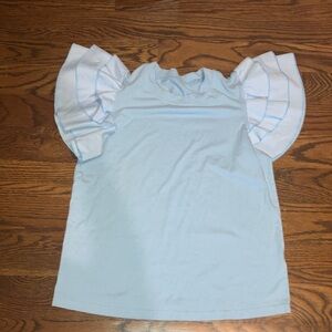 Ruffle Sleeves T-Shirt